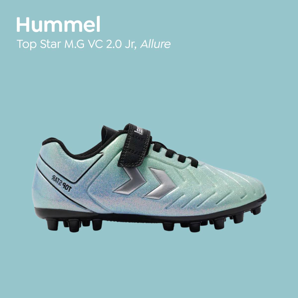 Hummel Fotballsko 2.0 Allure – blå fotballsko til barn med god komfort og passform