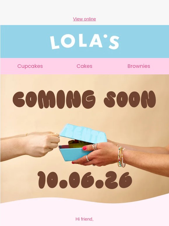 Big news. Small cakes. You're going to love this 🍰