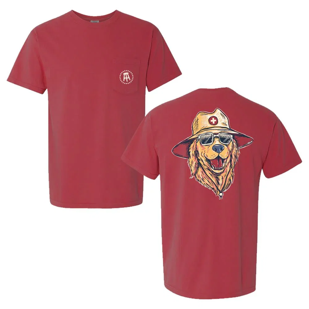 Image of Barstool Sports Lifeguard Dog Pocket Tee