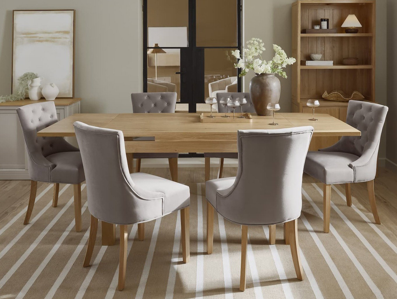 Pembroke Extending Dining Table with 4 Chairs