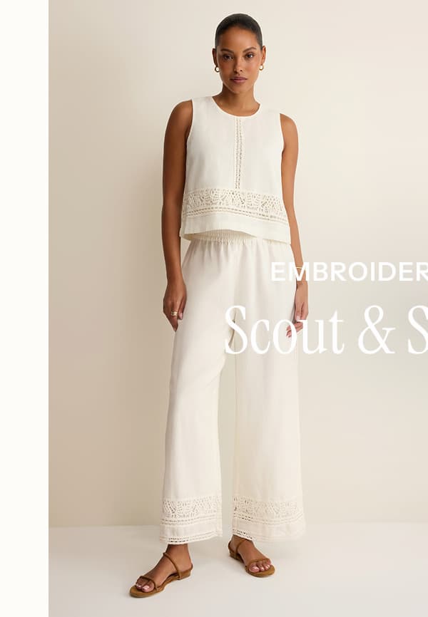 Embroidered Details | Shop Scout Embroidered Pant