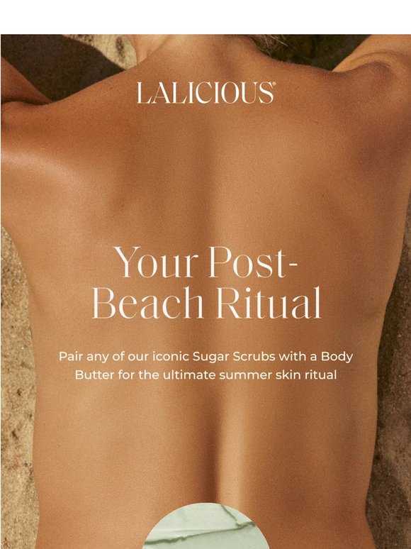 Your post-beach ritual is waiting 🏖️
