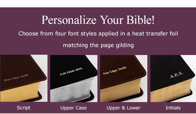 Personalize Your Bible!