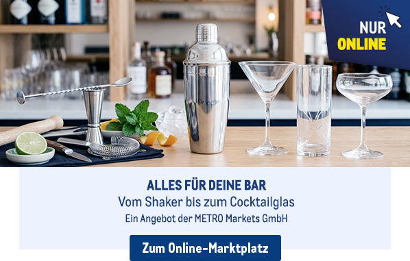 Jetzt im METRO Online-Marktplatz: Alles für Deine Bar