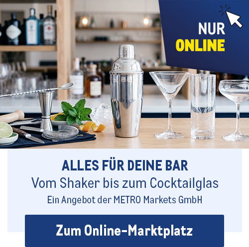 Jetzt im METRO Online-Marktplatz: Alles für Deine Bar
