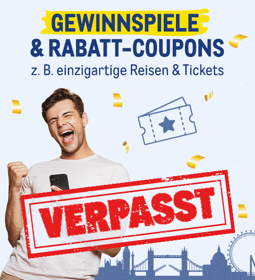 Exklusiv mit Kundenkarte: Gewinnspiele & Rabatt-Coupons