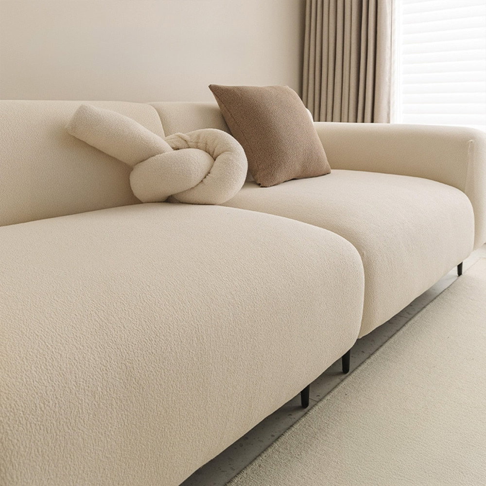 CloudNest Boucle Stretch Sofa Cover– Anti-Scratch, Full-Cover Pet Protector