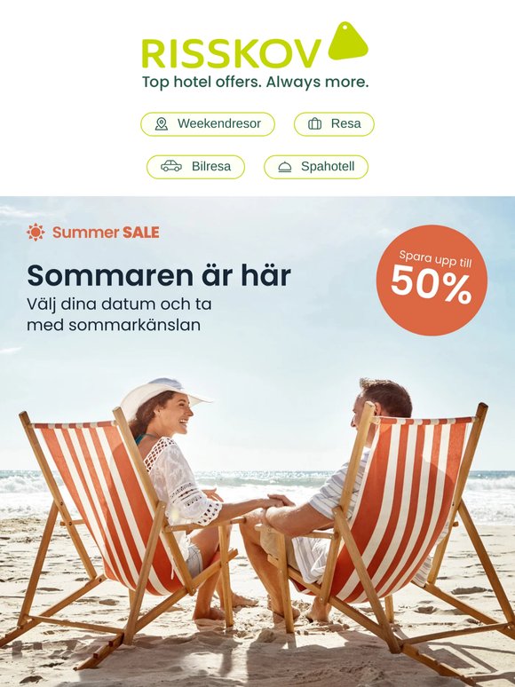☀️ Summer SALE är här – hitta din perfekta sommarresa