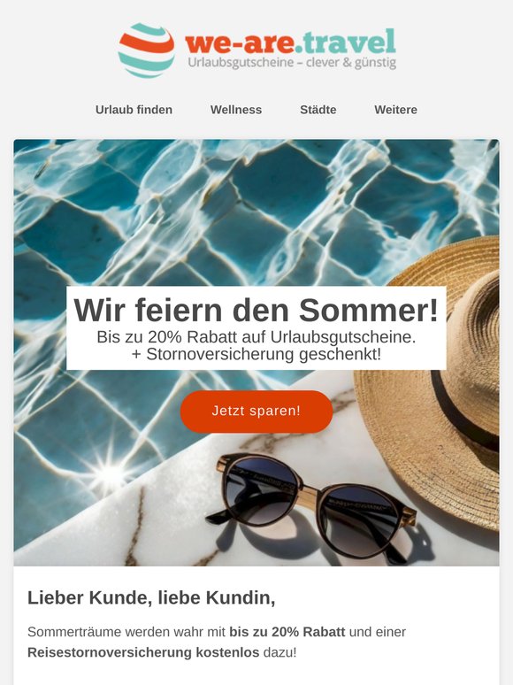 Schnell sein! Der Sommer Sale ist im vollen Gange