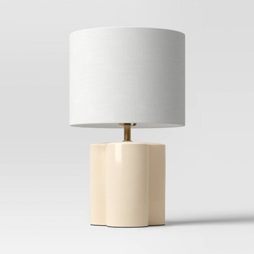 Modern Clover Table Lamp Cream - Threshold