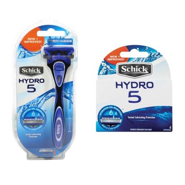 Schick Hydro 5 Razor with 5 Refill Blade Cartridge