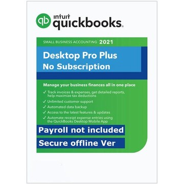 Intuit QuickBooks Pro 2021 No Subscription 5 Pc's Lifetime
