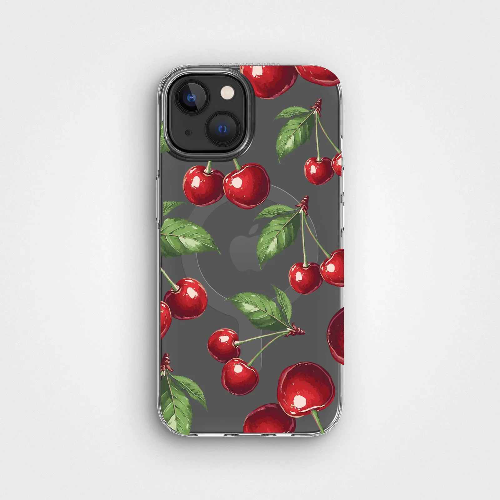 Image of iPhone 13 / 14 Circular Cherry Clear Phone Case | CLRPRTCT™