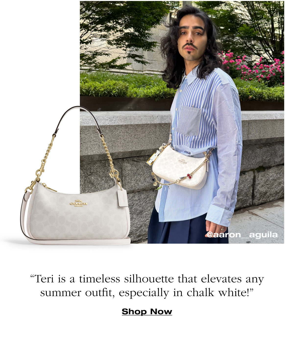 “Teri is a timeless silhouette that elevates any summer outfit, especially in chalk white!”Shop Now