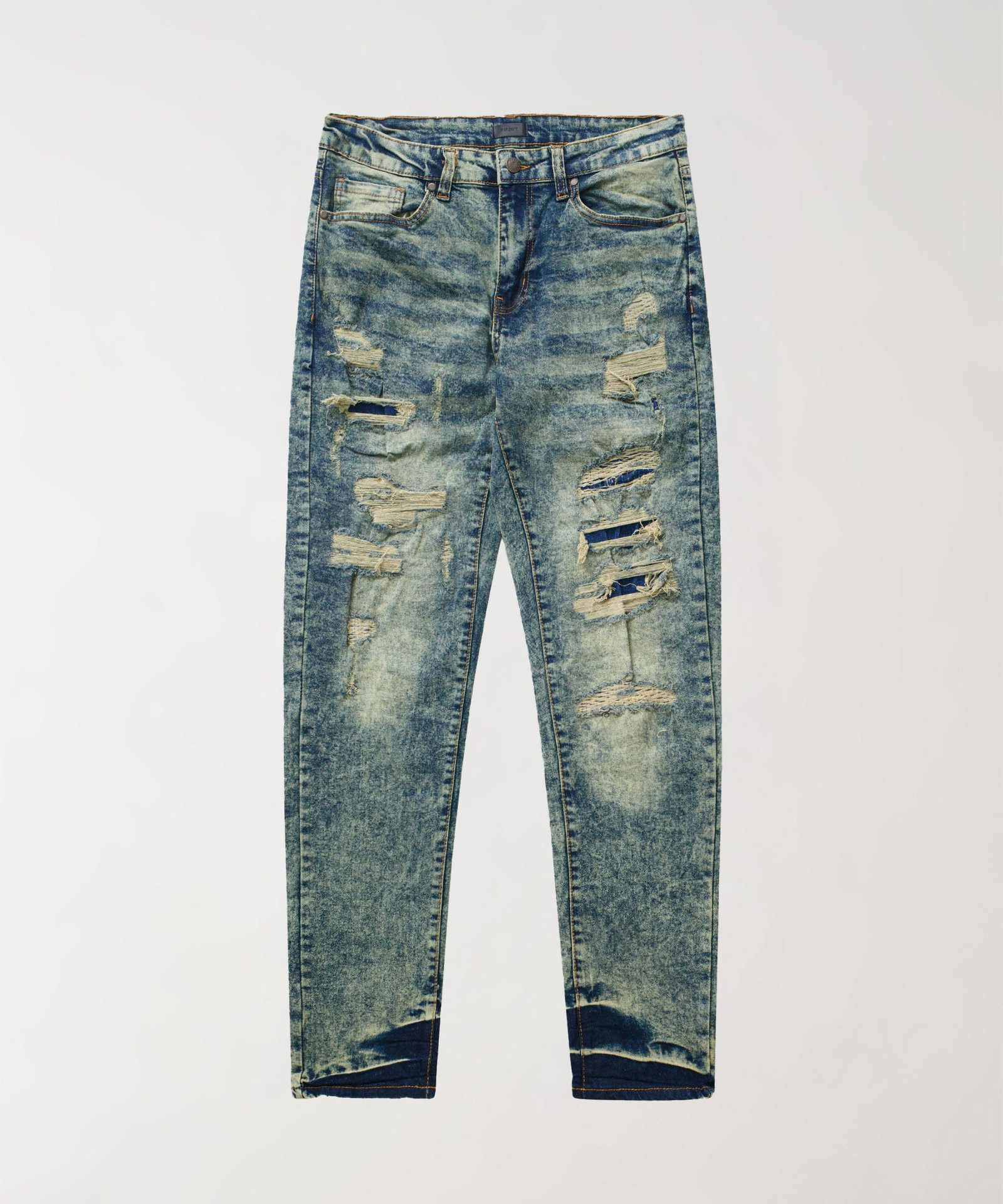Hookey Distressed Denim Pants - Light Indigo - LIGHT INDIGO / 30
