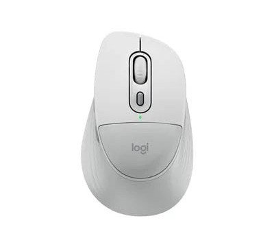 Logitech M850 L Signature Comfort Plus Wireless Bluetooth Mouse with Silent Clicks and Customizable Buttons - Off-White