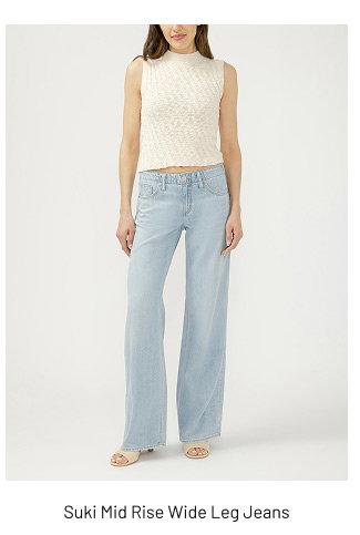 Suki Mid Rise Wide Leg Jeans