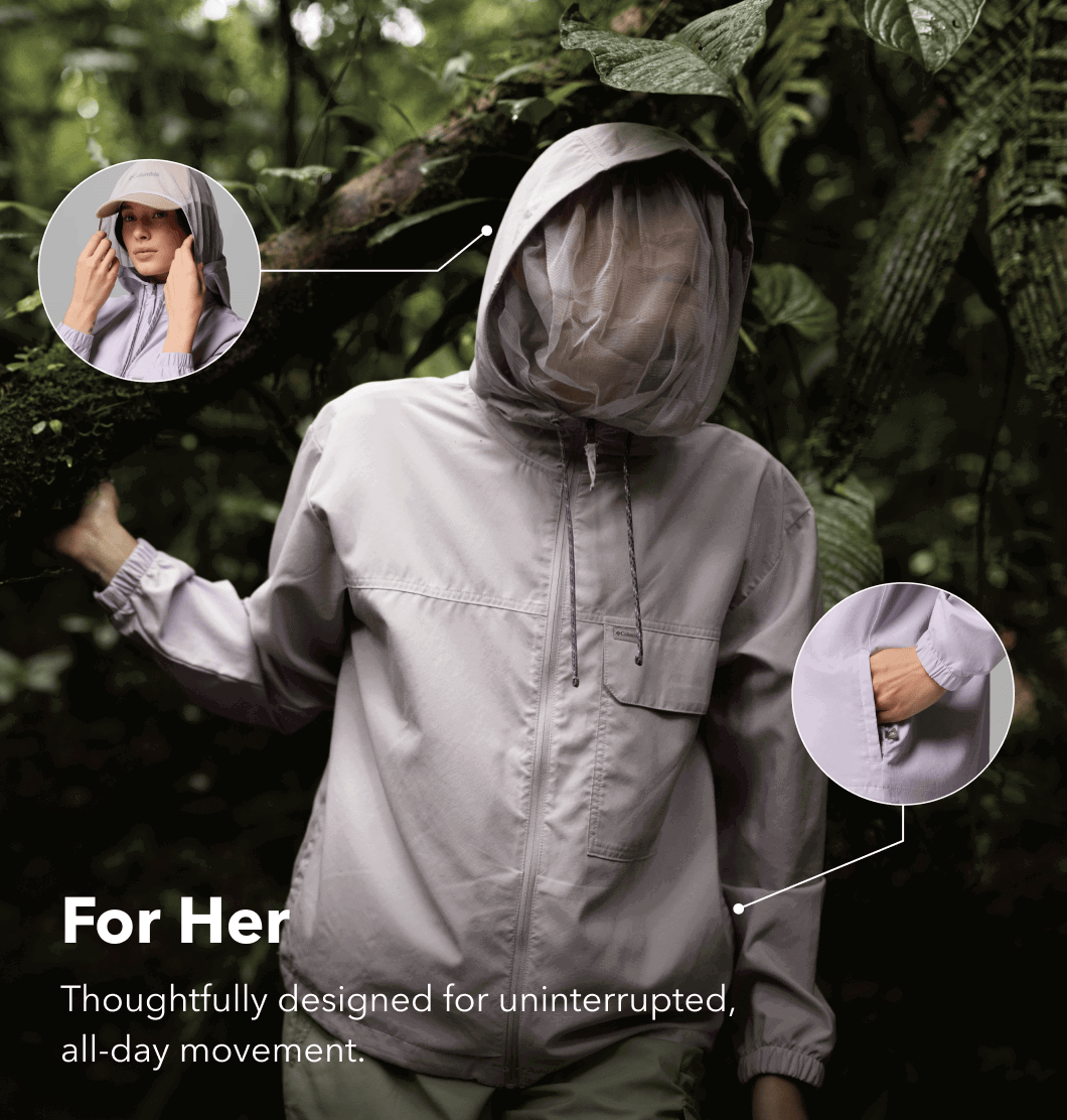 For Her, Thoughtfully designed for uninterrupted, all-day movement.