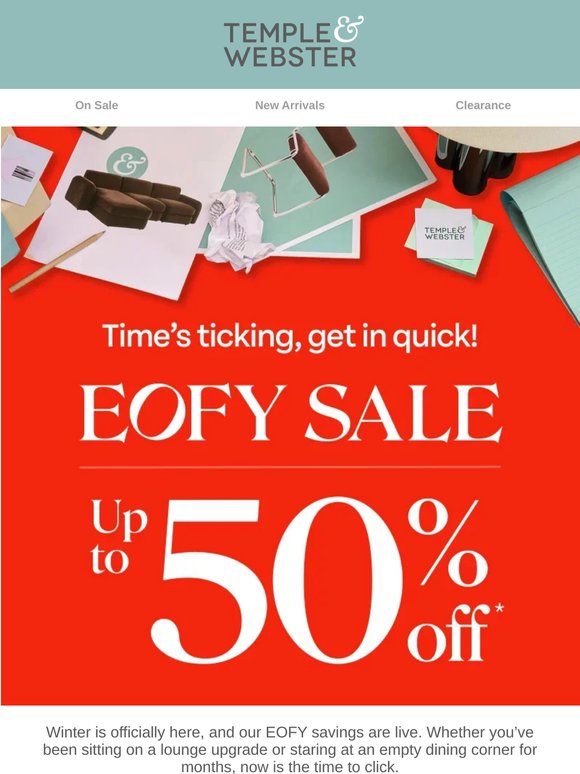 EOFY Sale has just landed 🏷️