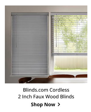 Blinds.com Cordless 2 Inch Faux Wood Blinds | Shop Now >