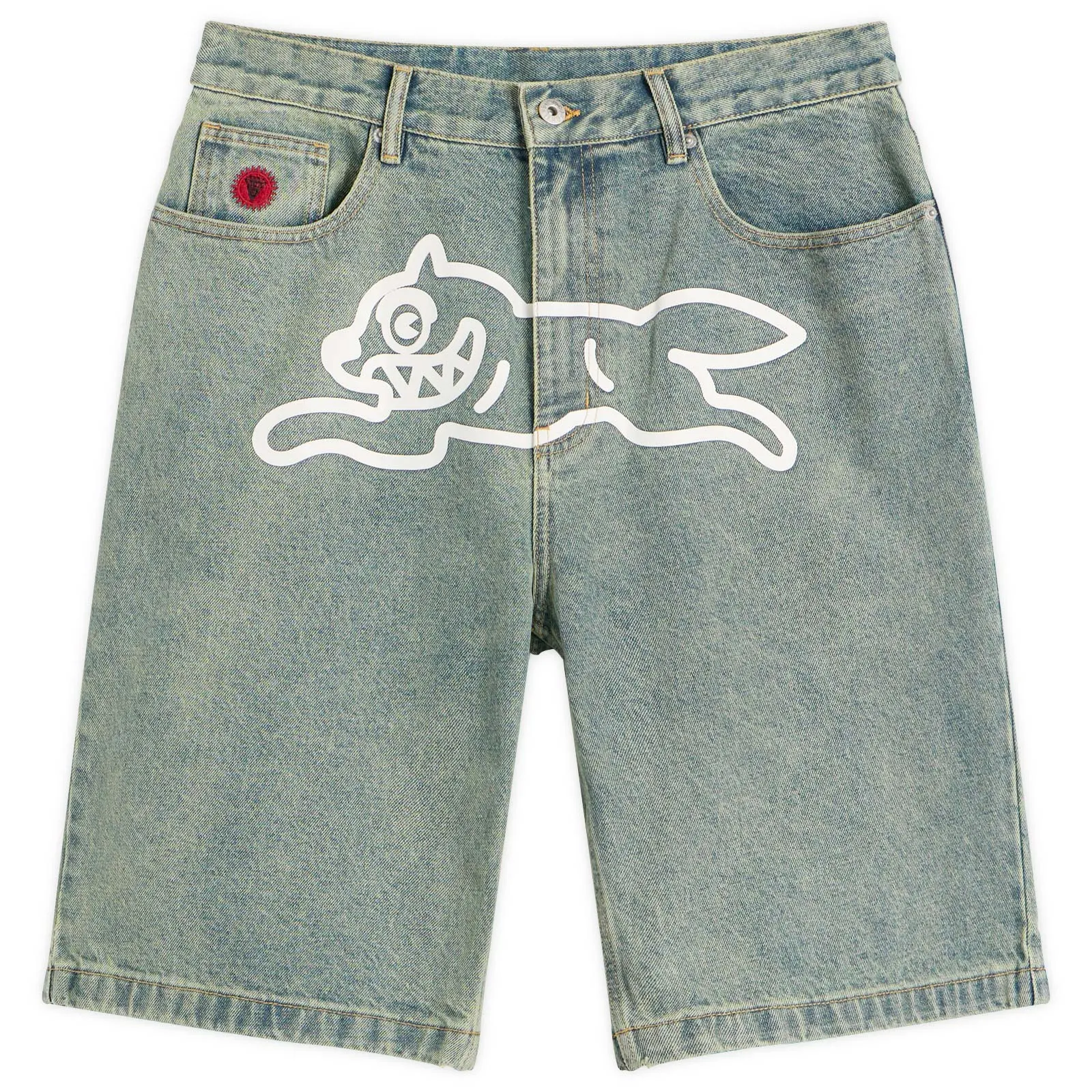 ICECREAM Running Dog Denim Shorts