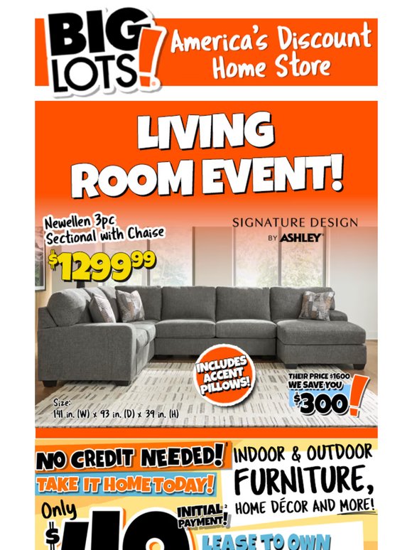 Living Room Event Going Fast! Save BIG on Furniture & More!