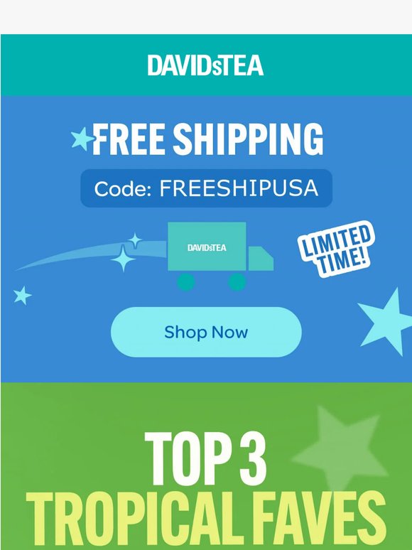 Best-selling TROPICAL teas 🥭🍍