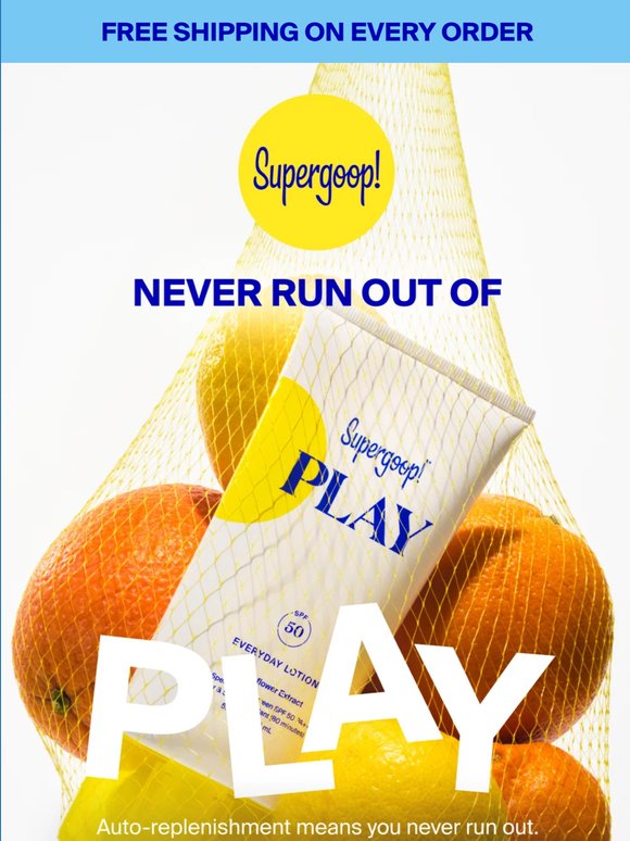 Save 10% on every PLAY order