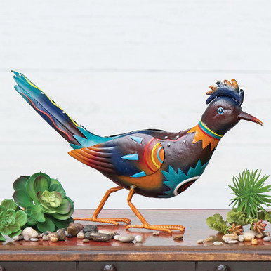 Image of Painted Desert Roadrunner Metal Decor