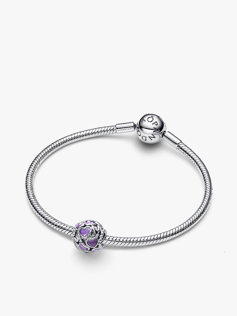Openwork Hearts Mom Charm