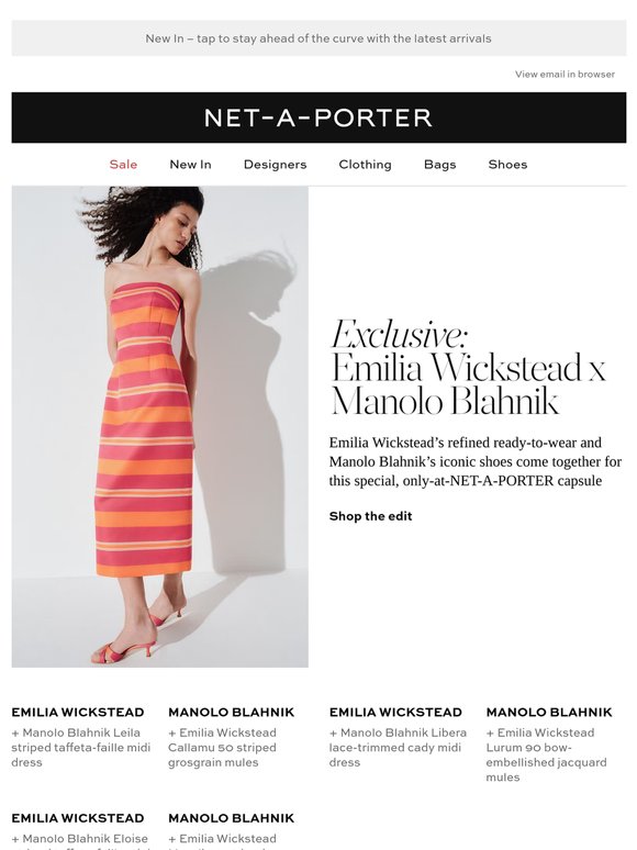 Exclusive: Emilia Wickstead x Manolo Blahnik