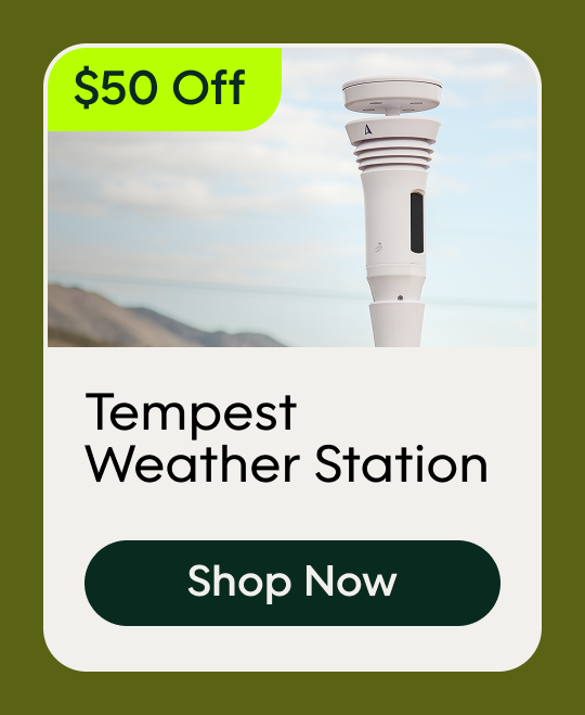 Tempest Weather Station $50 off