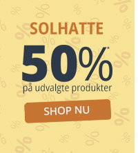 Spar 50% på solhatte