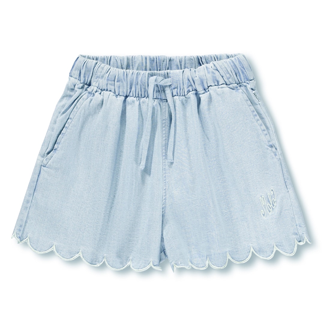 GOTS Addie Jeansshorts Washed Chambrey  Washed Chambrey