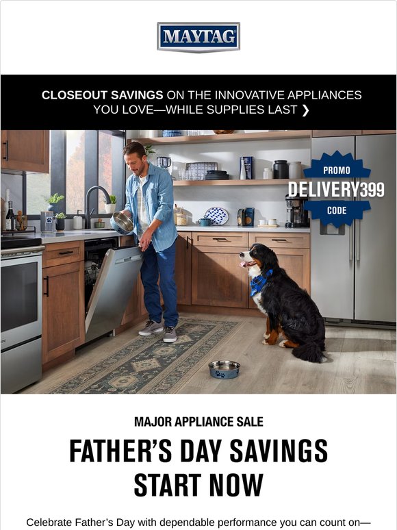 Celebrate Father’s Day with top appliance deals