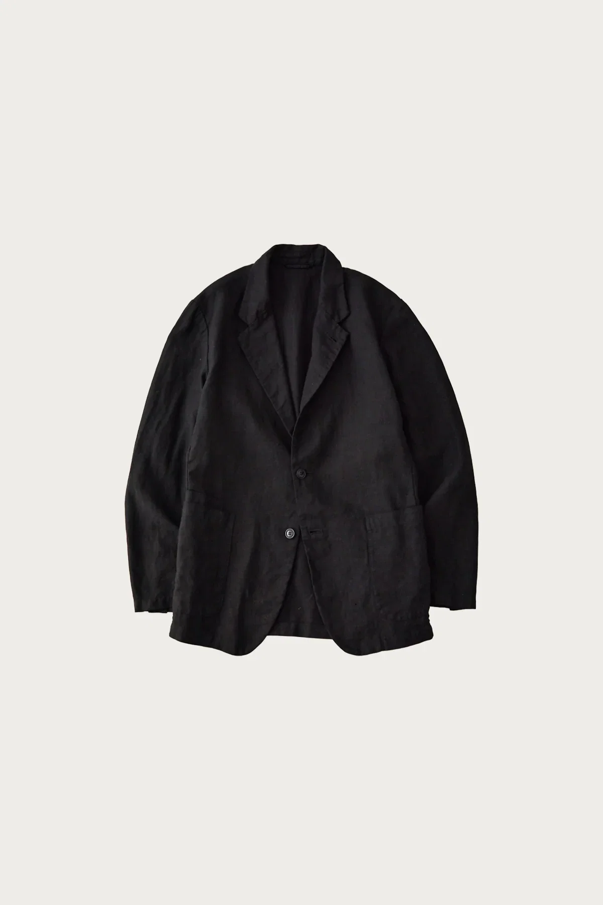 Image of Linen Canvas Jacket - Black