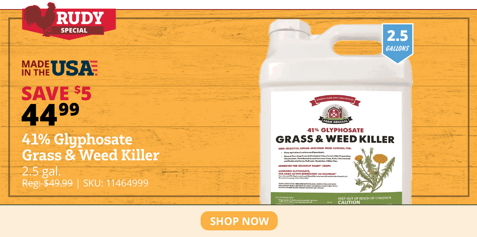 41% Glyphosate Grass & Weed Killer