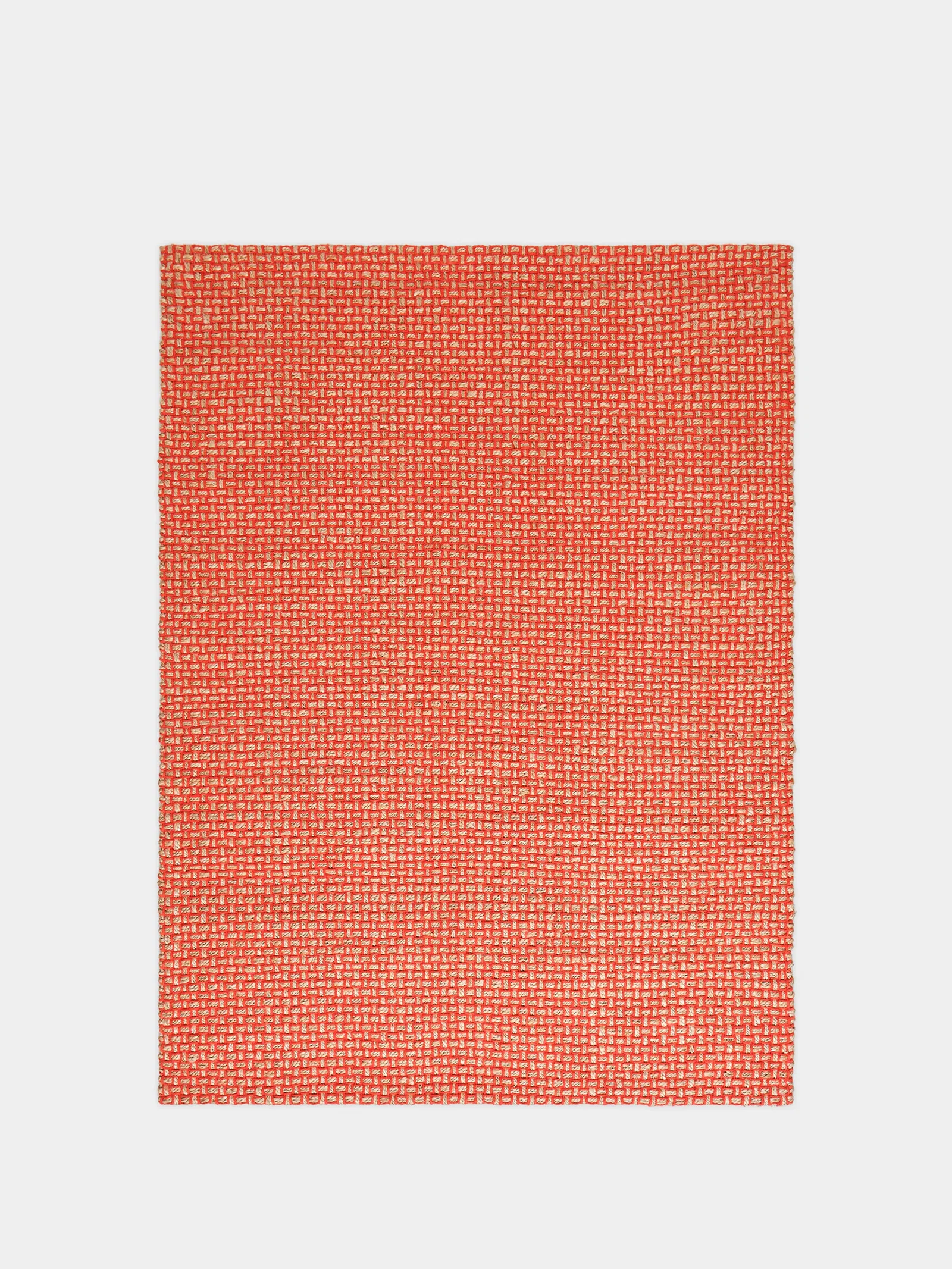 Image of Weave Rug | Orange Natural Jute