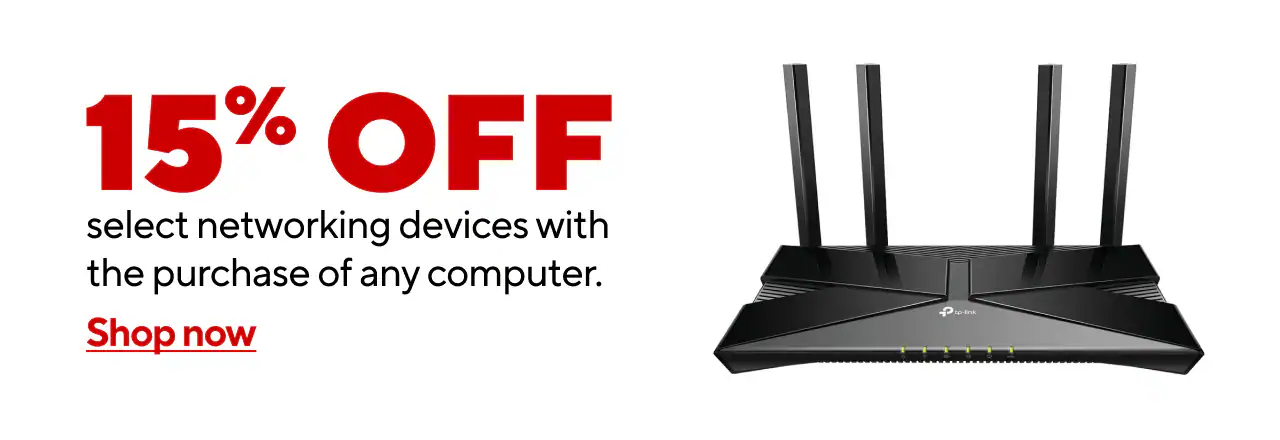 15% Off Select Networking When You Buy a PC or Laptop