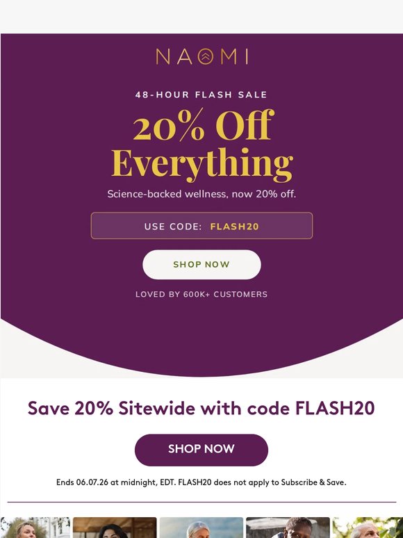 Thank you — here's 20% off