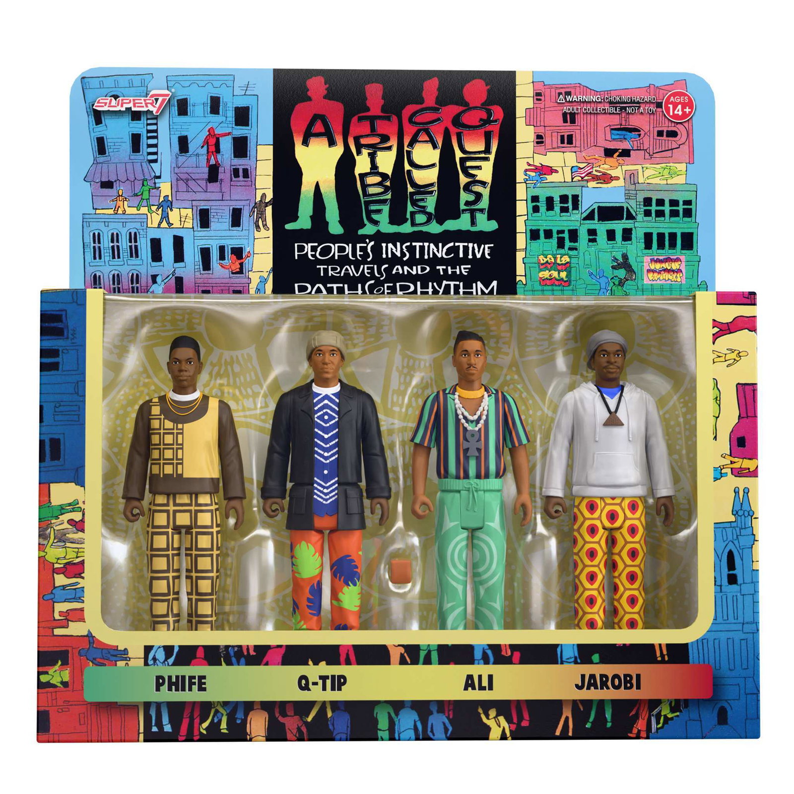 Image of A TRIBE CALLED QUEST ReAction Figures Wave 01 - People's Instinctive Travels and the Paths of Rhythm  (4-Pack)