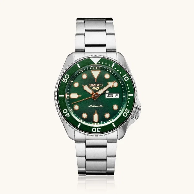 Seiko Automatic Green Face Men's Watch