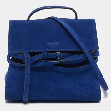 Tie Me Small Blue Suede Top Ha