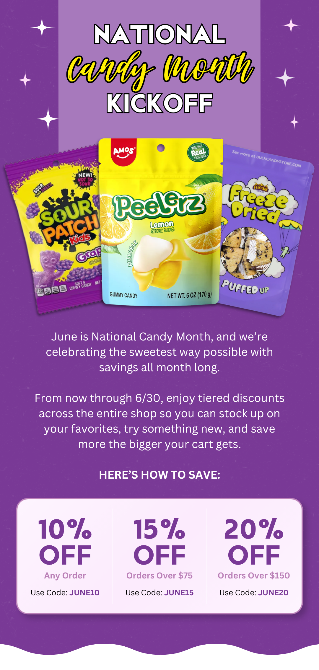 The more you shop, the more you save, but these deals disappear after 6/30.
