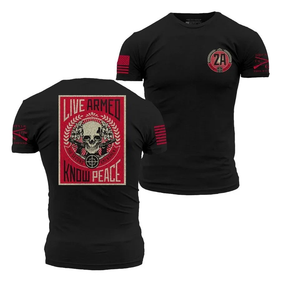 Image of Live Armed T-Shirt - Black