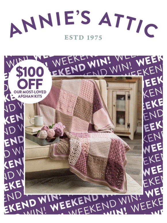 Weekend Win! Your Favorite Afghan Kits Are on Sale & Going Fast