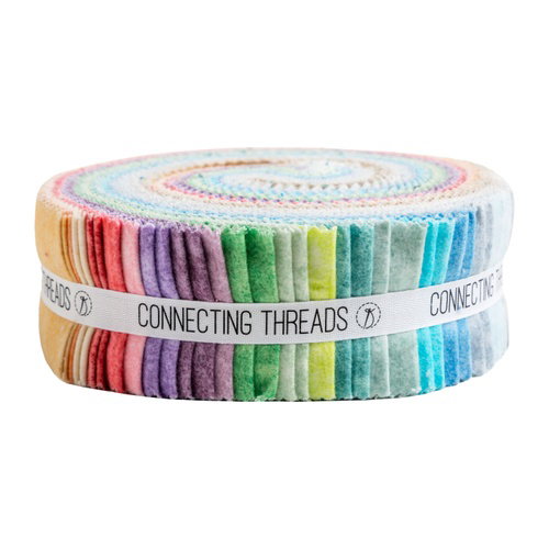 Image of Mirage Tonals Flannel Soft 2.5 Inch Strips Multi Color Flannel Quilting Fabric