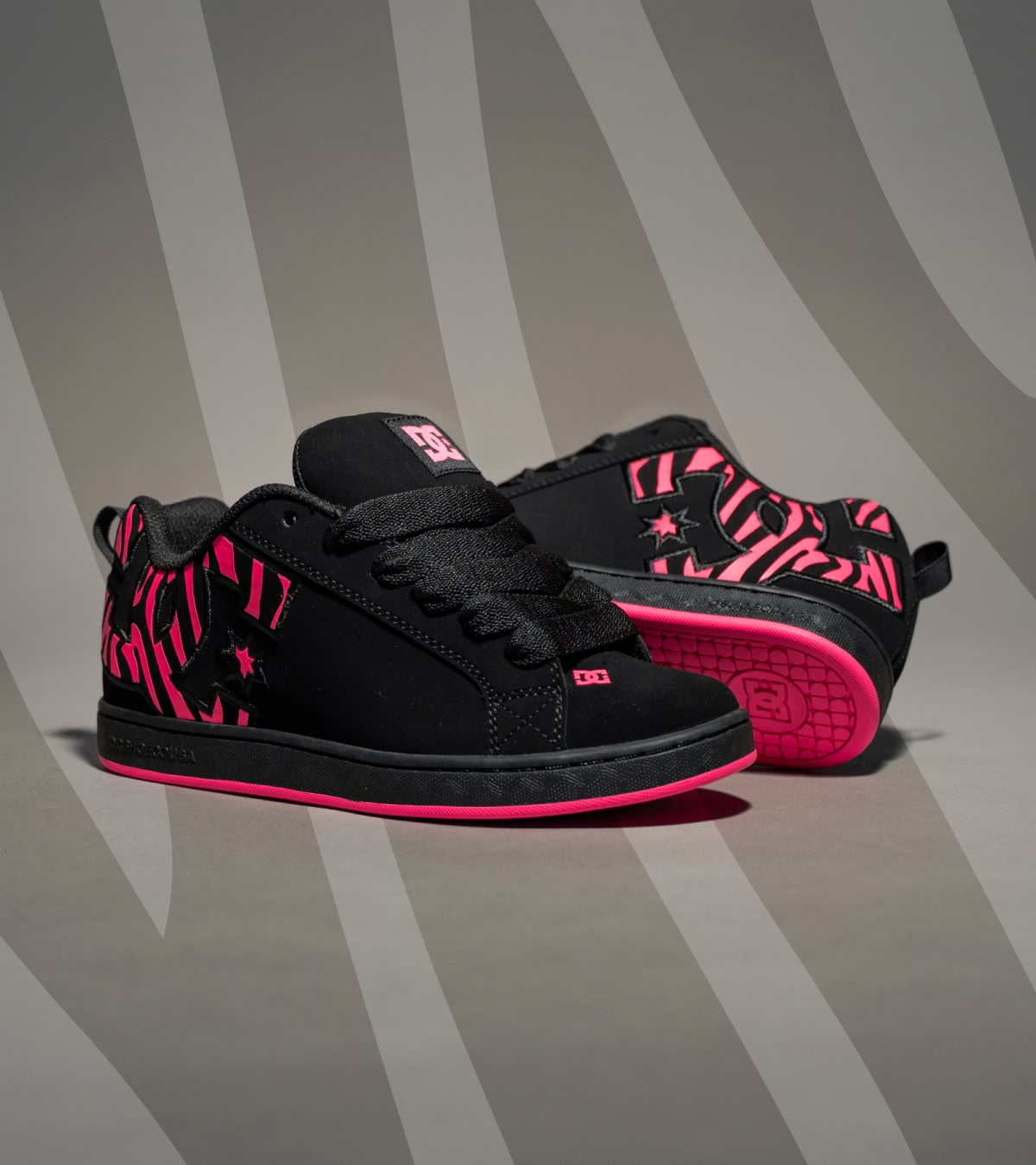 Shop women's DC Shoes, including the Zebra Print Court Graffiks