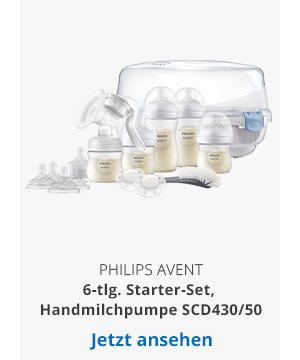 6-tlg. Starter-Set, Handmilchpumpe SCD430/50, ab Geburt