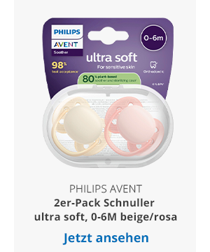 2er-Pack Schnuller ultra soft, 0-6M beige/rosa